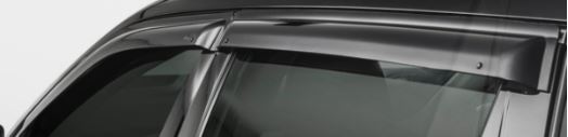 Front and rear window rain deflectors for Jeep Compass MP
