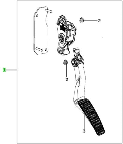 Chrysler 300C LX Accelerator pedal 04861715AC AP310320