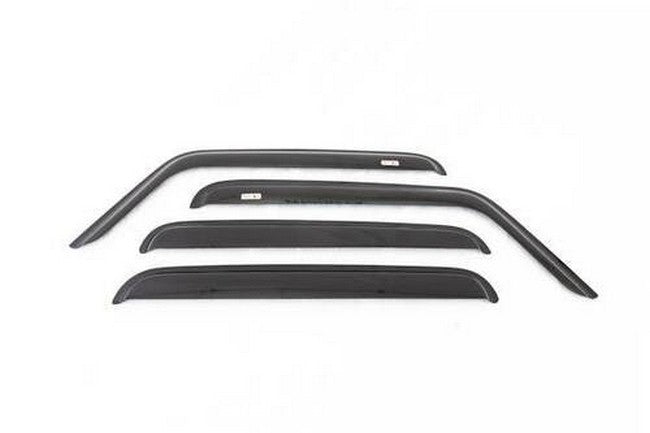 Front and Rear Rain Deflectors Smoke 84-01 Jeep Cherokee XJ