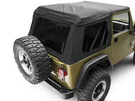 XHD Bowless Soft Tops 97-06 Jeep Wrangler TJ not unlimited Black Diamond