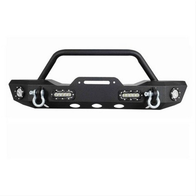 Black Front Bumper Off Road with LED 07-16 Jeep Wrangler JK – Poly4x4