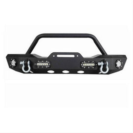 Black Front Bumper Off Road with LED 07-16 Jeep Wrangler JK