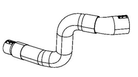 Intercooler lower hose for 2.8L Jeep Wrangler JK