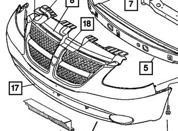 Front Grille Chrysler Voyager RG