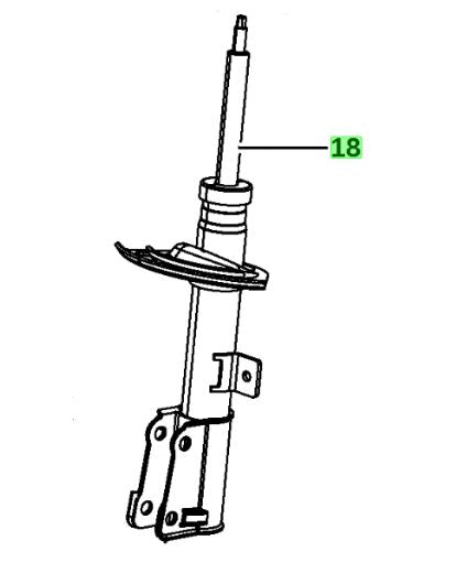 Front left shock absorber for Dodge Journey JC