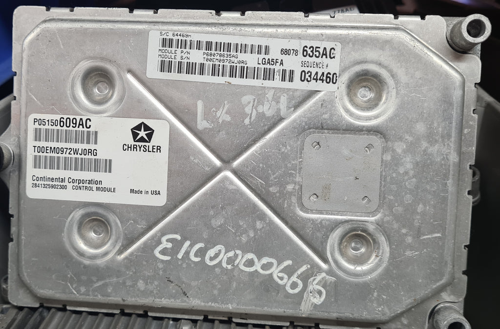 Chrysler 300C LX 3.6L ECU 68078635AG - ELC0000666