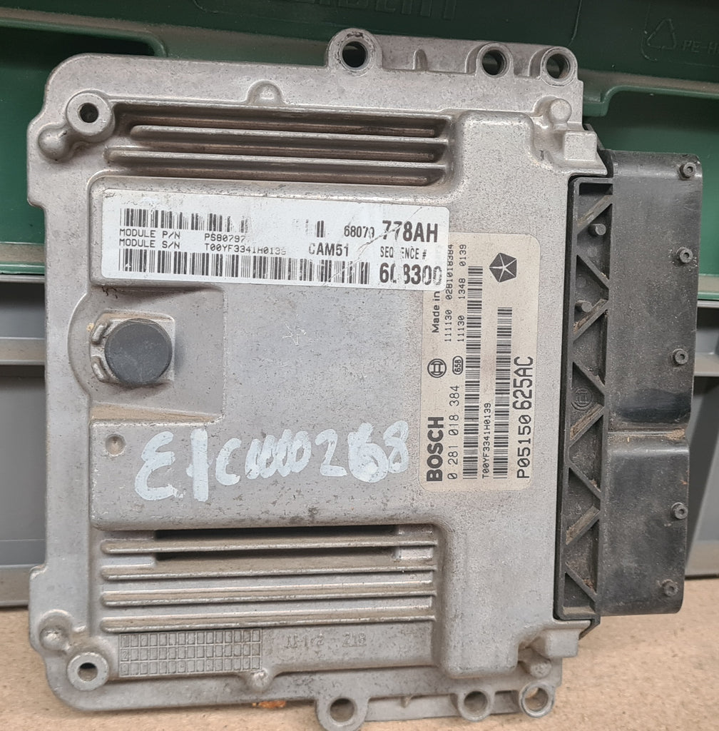 JEEP  Grand Cherokee WK1 3.0L ECU 68079778AH - ELC0000268