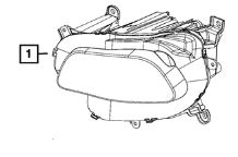 Right Headlight with Silver Chrome for Jeep Cherokee KL