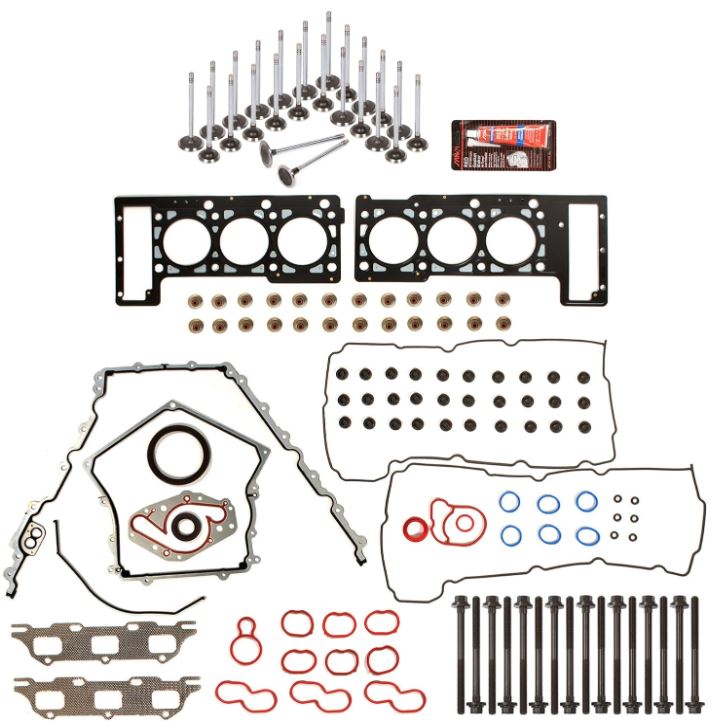 2.7L V6 Engine rebuild kit Includes Head cylinder gasket, Oil pump, water pump, pistons, engine bearings, valve stems, b