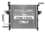 WJ 4.0L RADIATOR NEW