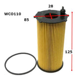 Oil Filter For 2.8L Jeep Wrangler JK Jeep Cherokee KK Chrysler Voyager RT Dodge Nitro KA